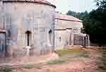 Le chevet de l'abbatiale...